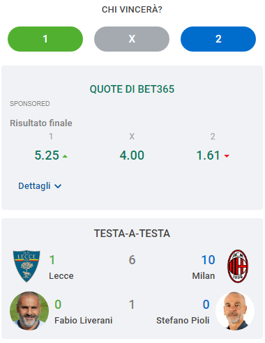lecce milan